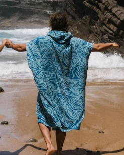 Shoreline Baumwollhandtuch-Poncho
