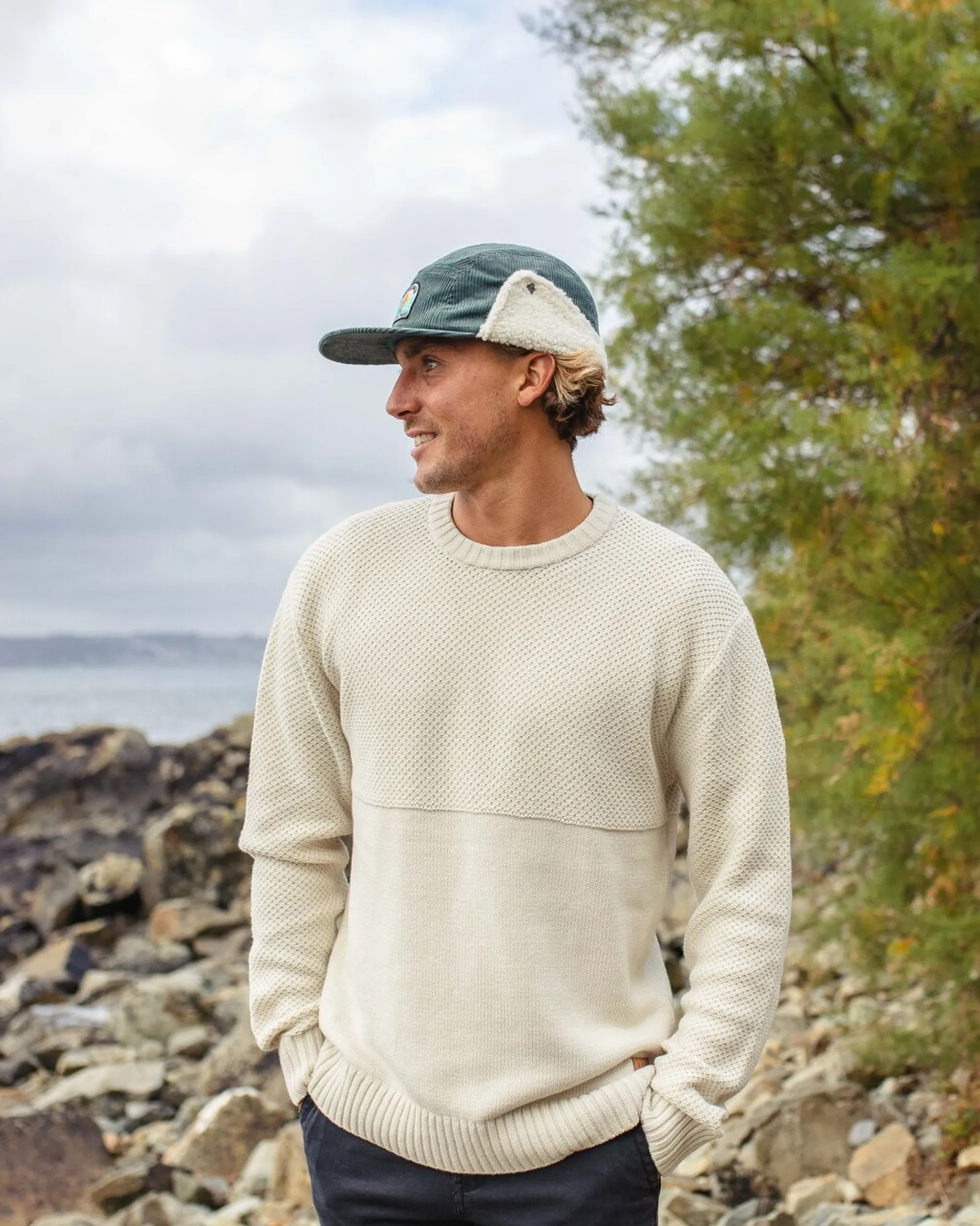 Twill Daytime Mütze mit Sherpa-Futter